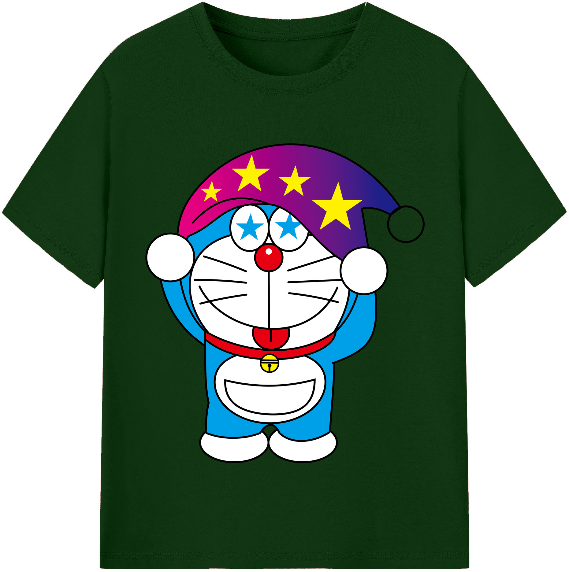 （画像用） ドラえもん Doraemon 綿100％半袖Tシャツ（フロントプリント）